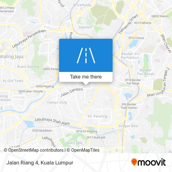 Peta Jalan Riang 4
