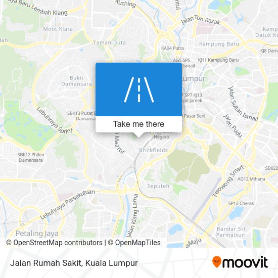 Jalan Rumah Sakit map