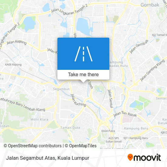 Jalan Segambut Atas map