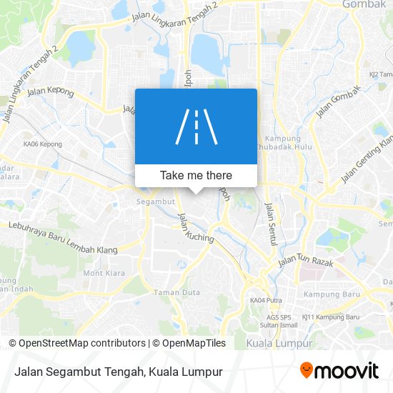 Peta Jalan Segambut Tengah