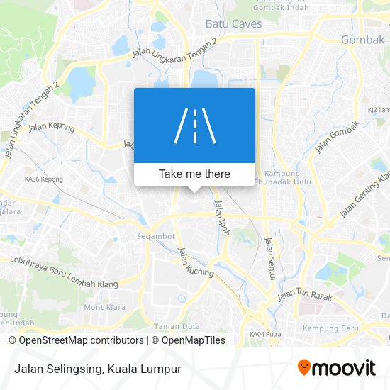 Jalan Selingsing map