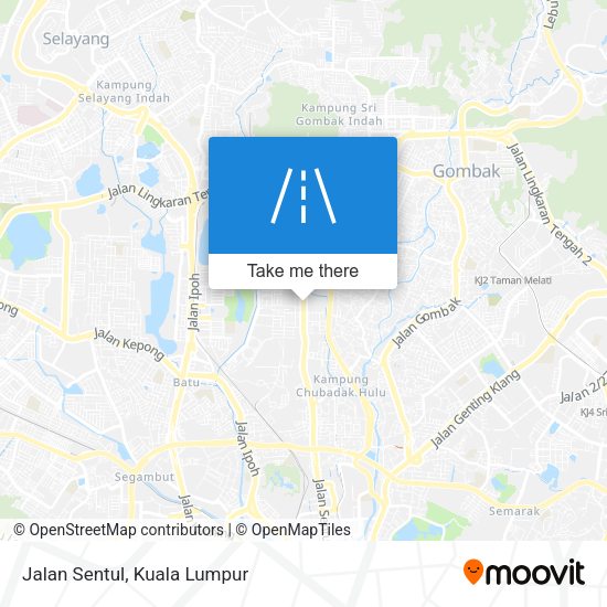 Jalan Sentul map