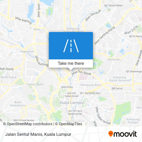 Jalan Sentul Manis map