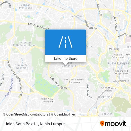 Peta Jalan Setia Bakti 1