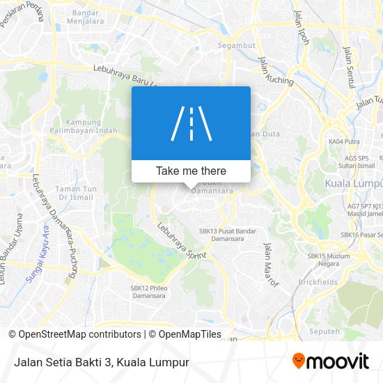 Jalan Setia Bakti 3 map