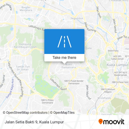Peta Jalan Setia Bakti 9