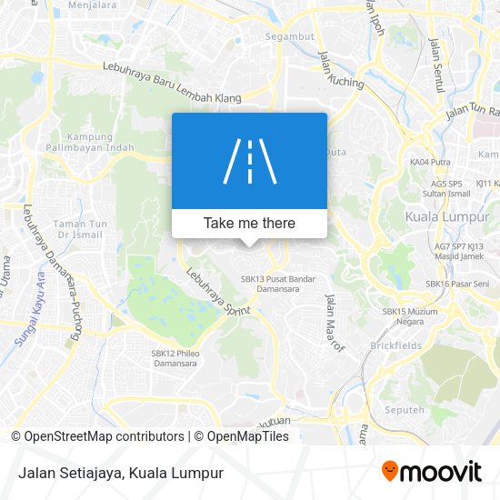 Peta Jalan Setiajaya