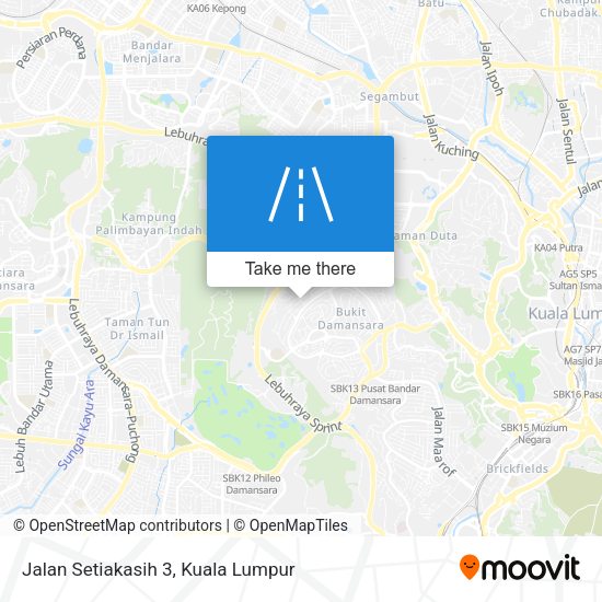 Jalan Setiakasih 3 map