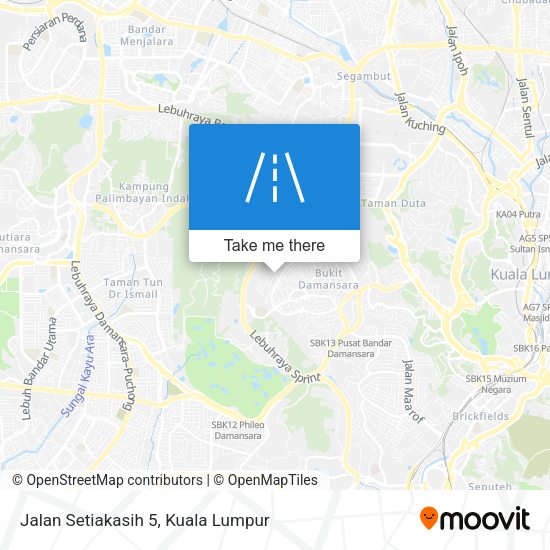 Peta Jalan Setiakasih 5