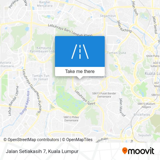 Jalan Setiakasih 7 map