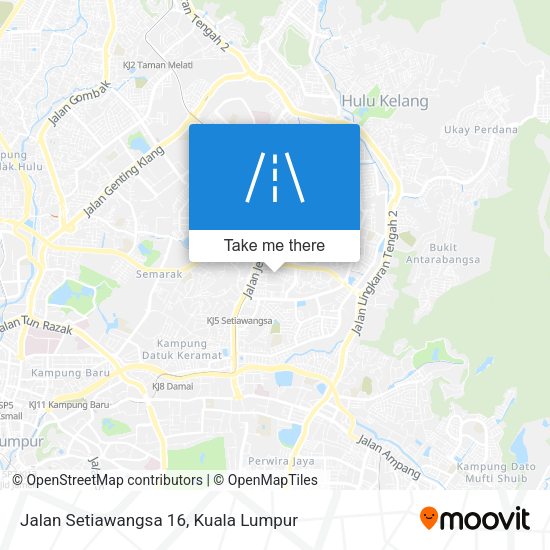 Jalan Setiawangsa 16 map