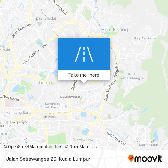 Jalan Setiawangsa 20 map