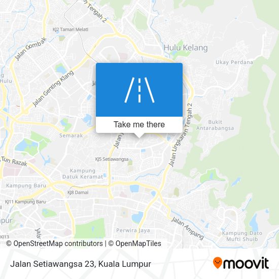Peta Jalan Setiawangsa 23