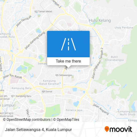 Peta Jalan Setiawangsa 4