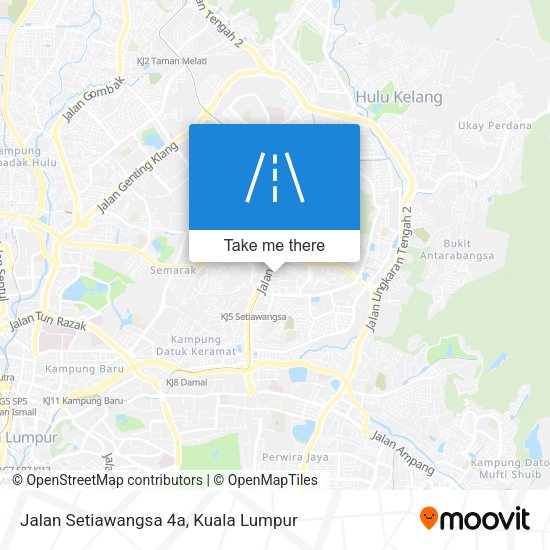 Peta Jalan Setiawangsa 4a