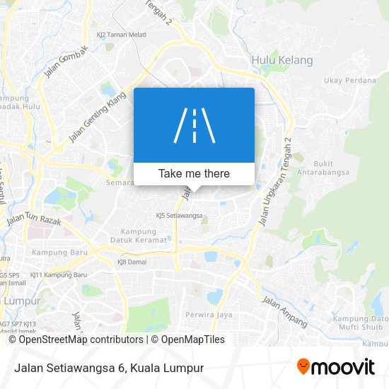 Jalan Setiawangsa 6 map