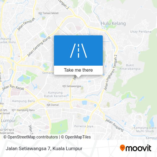 Jalan Setiawangsa 7 map