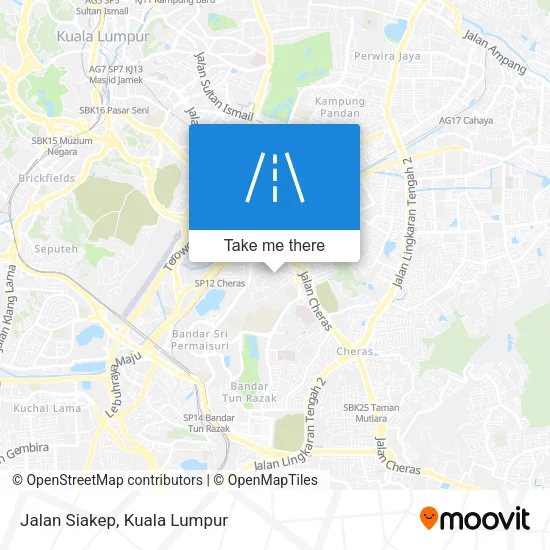 Jalan Siakep map