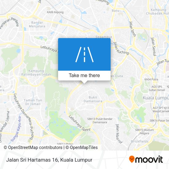Jalan Sri Hartamas 16 map
