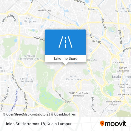 Peta Jalan Sri Hartamas 18