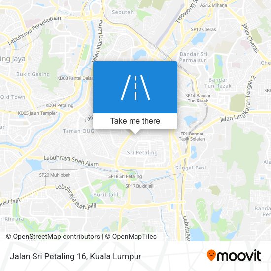 Peta Jalan Sri Petaling 16
