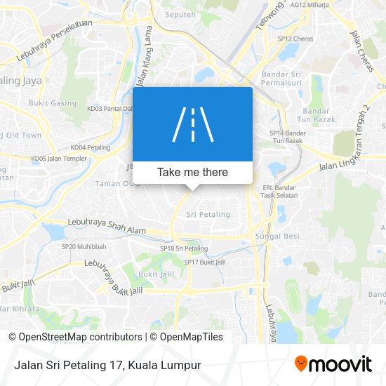 Peta Jalan Sri Petaling 17