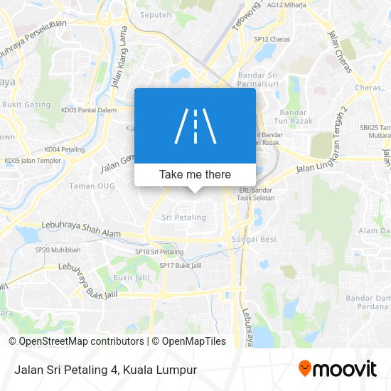 Peta Jalan Sri Petaling 4