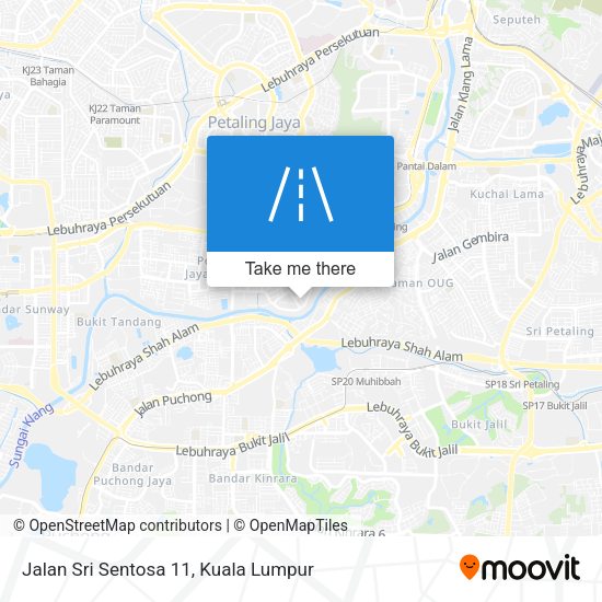 Peta Jalan Sri Sentosa 11