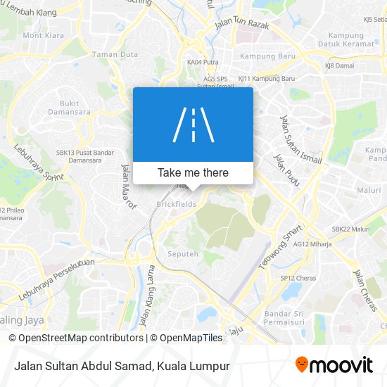 Peta Jalan Sultan Abdul Samad