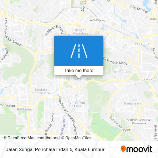 Jalan Sungai Penchala Indah 6 map