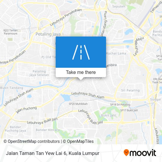 Peta Jalan Taman Tan Yew Lai 6