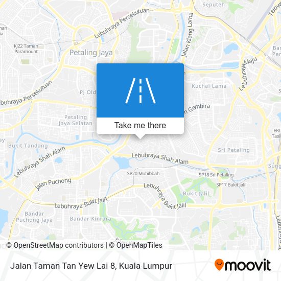 Peta Jalan Taman Tan Yew Lai 8