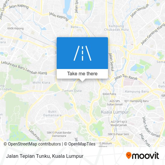 Peta Jalan Tepian Tunku
