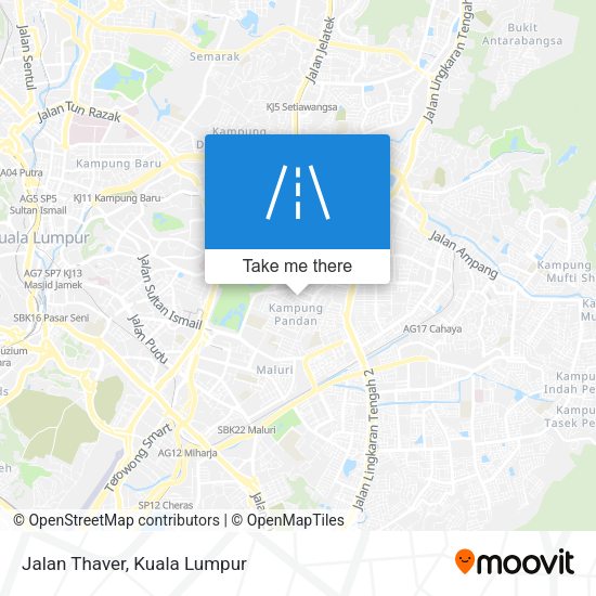 Jalan Thaver map