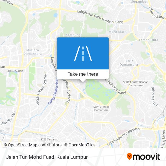 Peta Jalan Tun Mohd Fuad