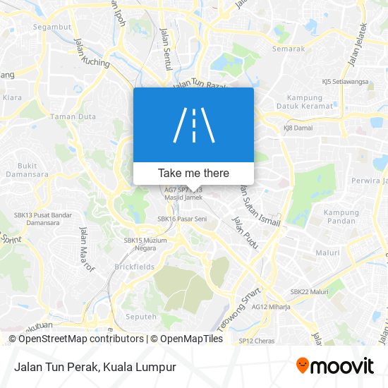 Jalan Tun Perak map
