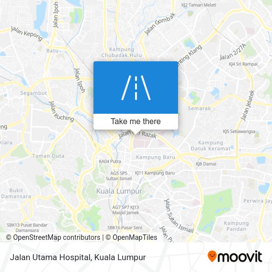 Peta Jalan Utama Hospital