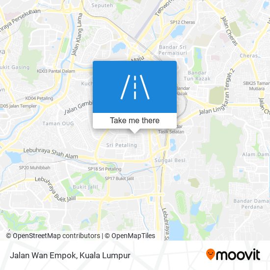 Jalan Wan Empok map