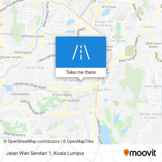 Peta Jalan Wan Sendari 1