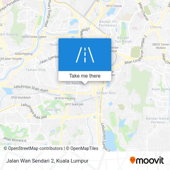 Peta Jalan Wan Sendari 2