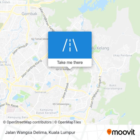 Peta Jalan Wangsa Delima