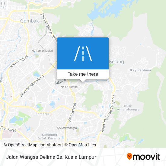Peta Jalan Wangsa Delima 2a