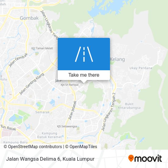 Jalan Wangsa Delima 6 map