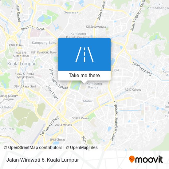 Jalan Wirawati 6 map