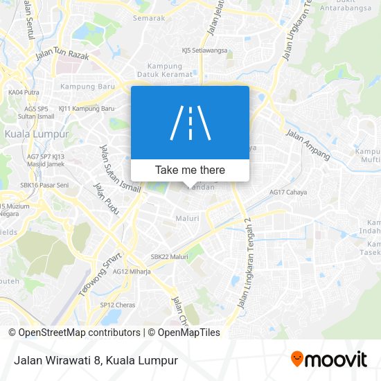 Peta Jalan Wirawati 8