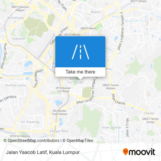Jalan Yaacob Latif map