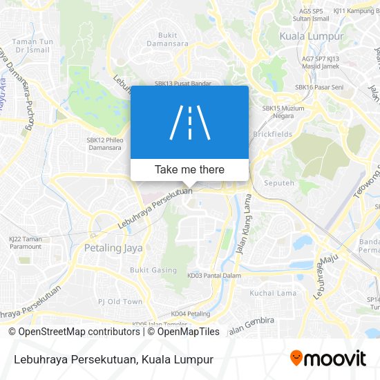 Lebuhraya Persekutuan map