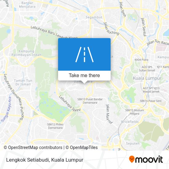 Lengkok Setiabudi map