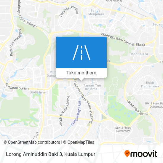Lorong Aminuddin Baki 3 map