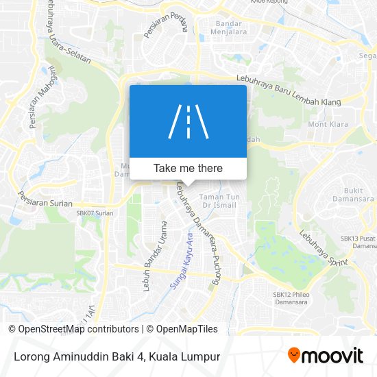 Peta Lorong Aminuddin Baki 4